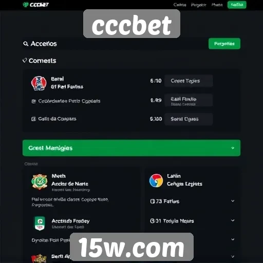 Recursos e funcionalidades do site cccbet